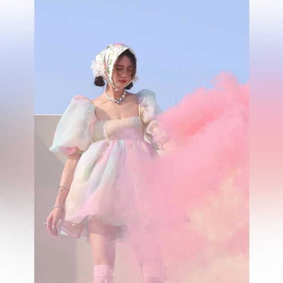 NWT Selkie puff dress. Size S - Picture 16 of 16